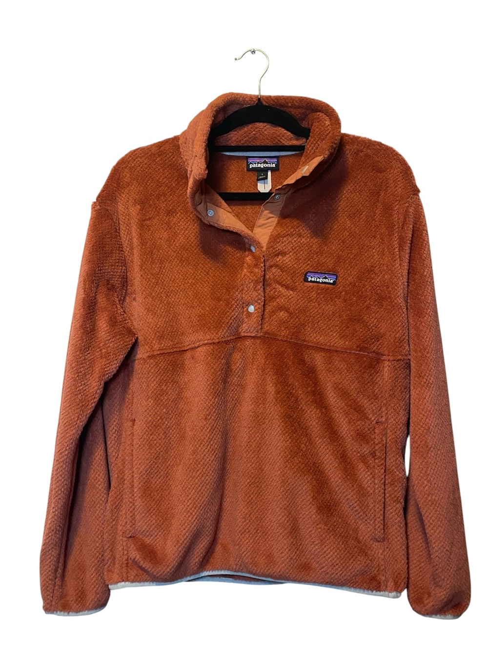 Patagonia Re-Tool Half-Snap Pullover Women's Large Burnished Red Fleece
